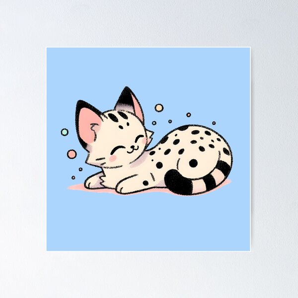 Item preview, Cute savannah cat designed and sold by Anna Halasek.