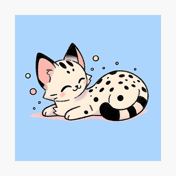 Item preview, Cute savannah cat designed and sold by Anna Halasek.