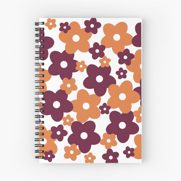 Item preview, Maroon and Orange Flower Print designed and sold by Maybellina.