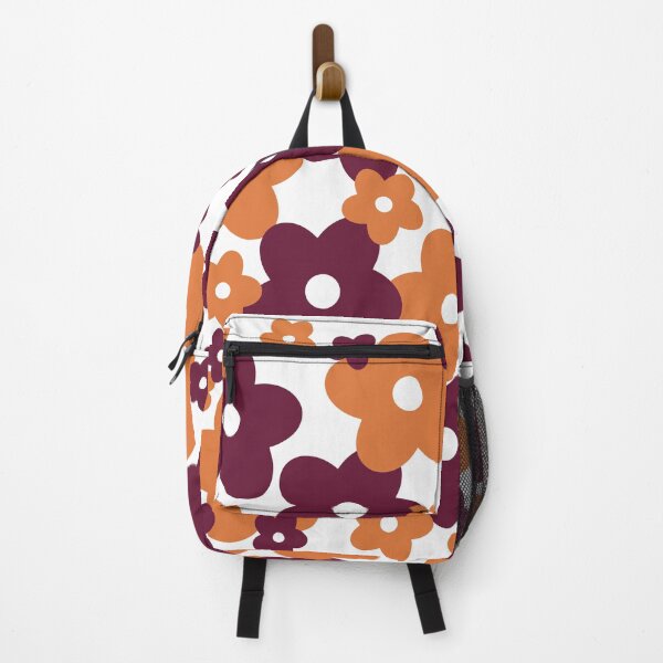Item preview, Maroon and Orange Flower Print designed and sold by Maybellina.