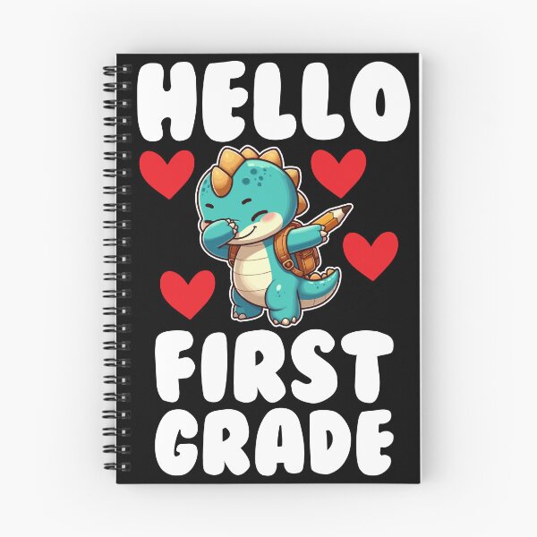Item preview, Hello First Grade Dinosaur | Cute Back to School Cartoon Design designed and sold by Mustapha  ALAHAYANE.