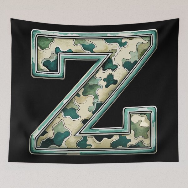 Item preview, camouflage letter Z designed and sold by jkrphoto.