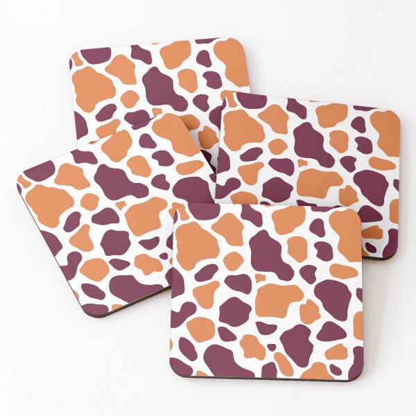 Item preview, Orange and Maroon Cow Print designed and sold by Maybellina.