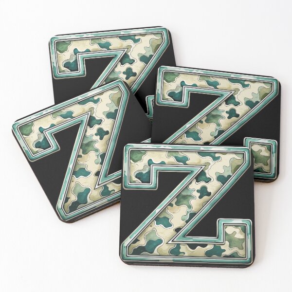 Item preview, camouflage letter Z designed and sold by jkrphoto.