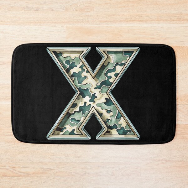 Item preview, camouflage letter X designed and sold by jkrphoto.