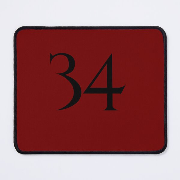 Item preview, 34, thirty-four, black, quake designed and sold by Numbers-Art.