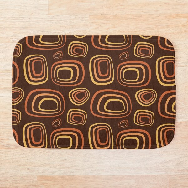 Item preview, Retro Seventies Shapes Pattern designed and sold by SJ-Merch.