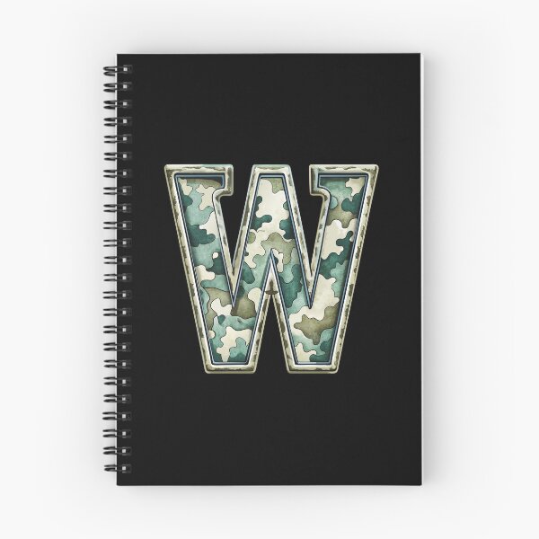 Item preview, camouflage letter W designed and sold by jkrphoto.