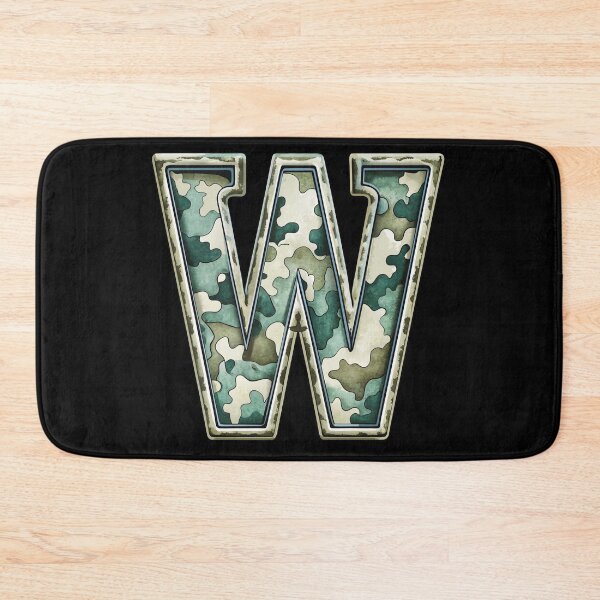 Item preview, camouflage letter W designed and sold by jkrphoto.