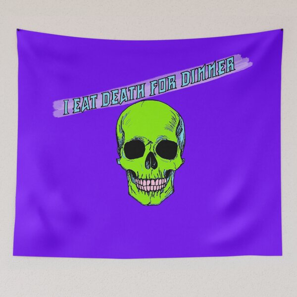 Item preview, I eat death for dinner in dark designed and sold by Hejamieson Designs.