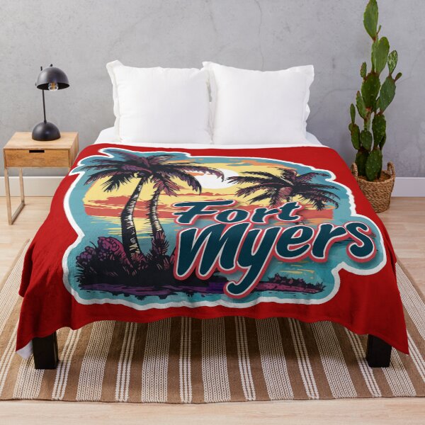 Item preview, Fort Myers - Florida (with Navy Blue Lettering) designed and sold by VelvetRoom.
