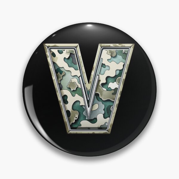 Item preview, camouflage letter v designed and sold by jkrphoto.
