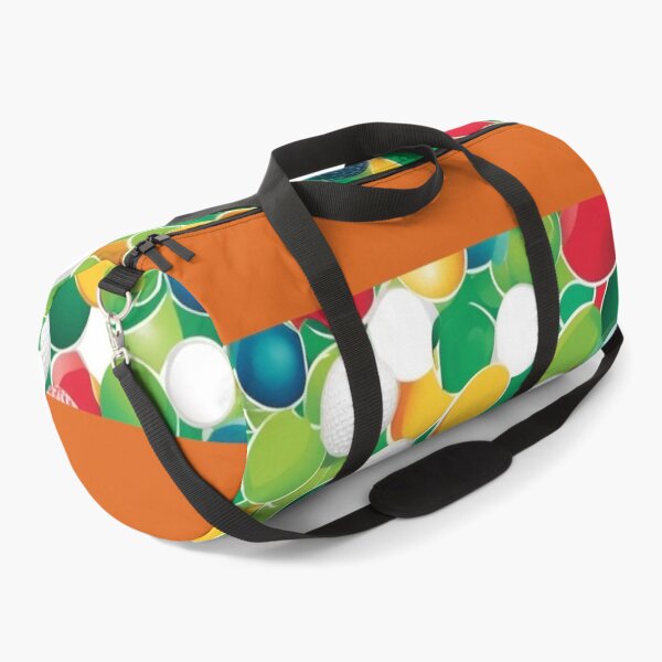 Item preview, Colorful Golf Ball Pattern on Green designed and sold by OxiSkor.