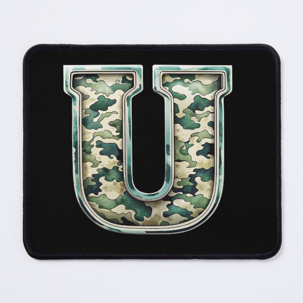 Item preview, camouflage letter U designed and sold by jkrphoto.