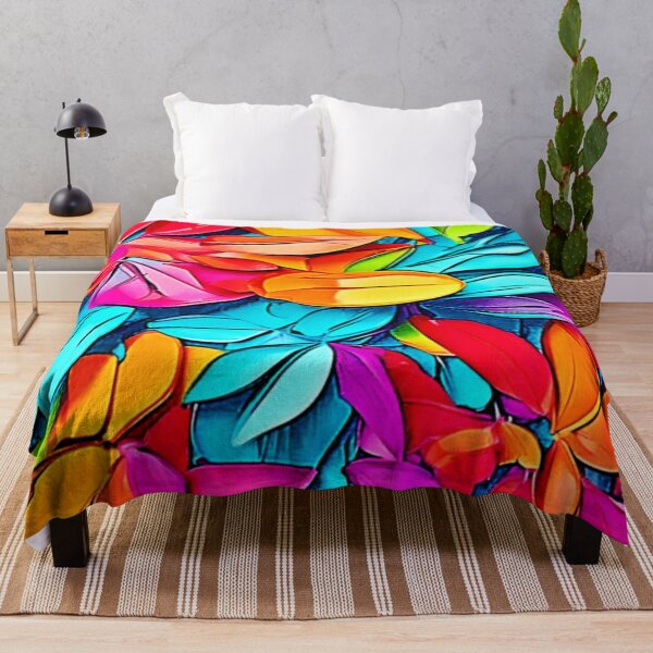 Item preview, Vibrant Abstract Leaf Art designed and sold by Health And Fitness Posts e-Store.