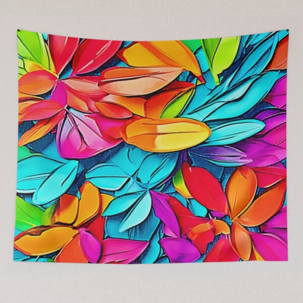 Item preview, Vibrant Abstract Leaf Art designed and sold by Health And Fitness Posts e-Store.