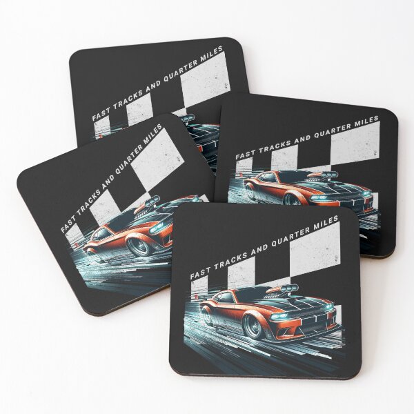 Item preview, Fast Tracks And Quarter Miles Drag Racing Street Car Supercharger Fast Race Cars designed and sold by CarantinedChaos.