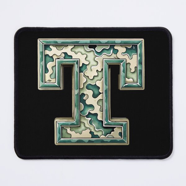 Item preview, camouflage letter T designed and sold by jkrphoto.