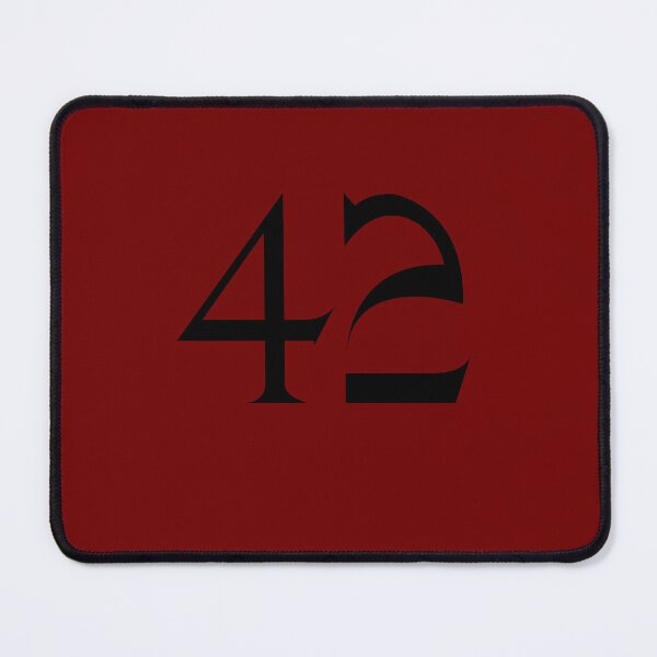 Item preview, 42, forty-two, black, quake designed and sold by Numbers-Art.