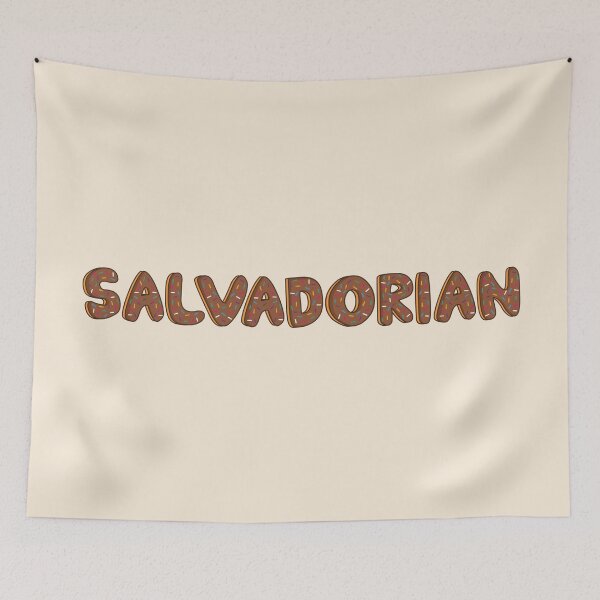 Item preview, Salvadorian Word Shaped Like Chocolate Donuts  designed and sold by DonutsWords.
