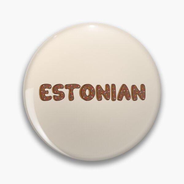 Item preview, Estonian Word Shaped Like Chocolate Donuts  designed and sold by DonutsWords.