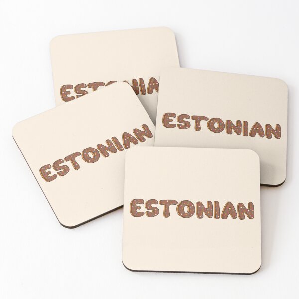 Item preview, Estonian Word Shaped Like Chocolate Donuts  designed and sold by DonutsWords.
