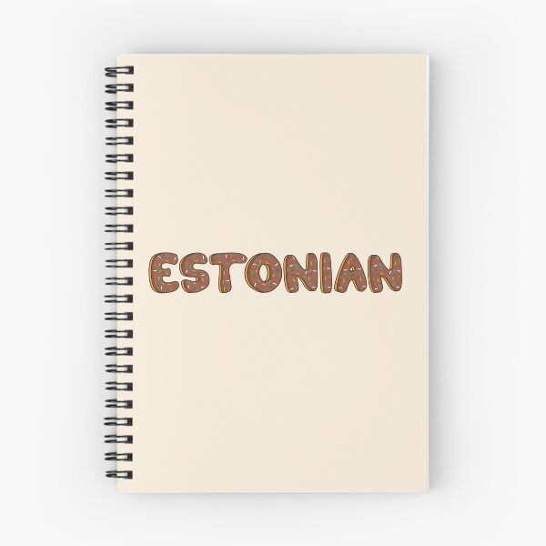 Item preview, Estonian Word Shaped Like Chocolate Donuts  designed and sold by DonutsWords.