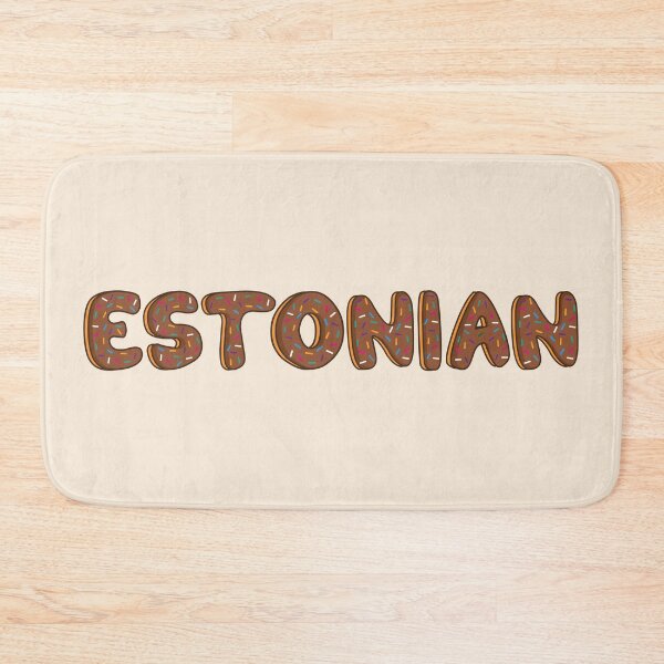 Item preview, Estonian Word Shaped Like Chocolate Donuts  designed and sold by DonutsWords.
