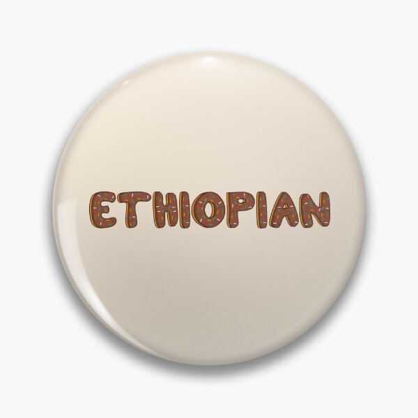 Item preview, Ethiopian Word Shaped Like Chocolate Donuts  designed and sold by DonutsWords.