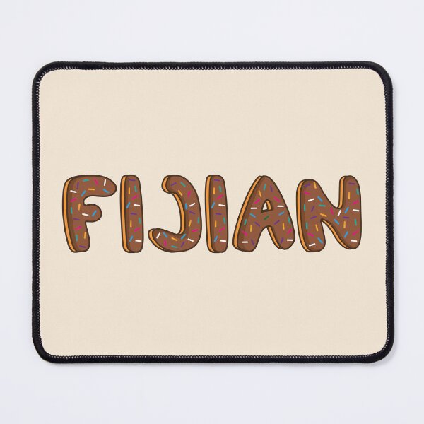 Item preview, Fijian Word Shaped Like Chocolate Donuts designed and sold by DonutsWords.