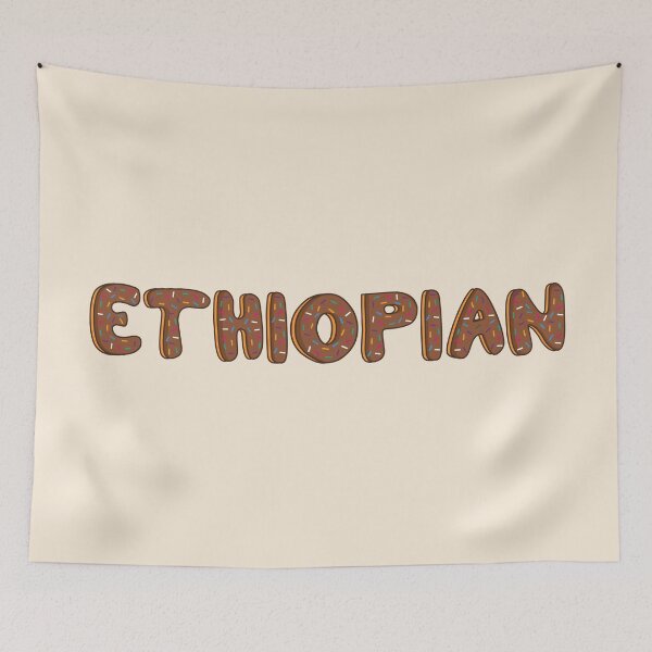 Item preview, Ethiopian Word Shaped Like Chocolate Donuts  designed and sold by DonutsWords.