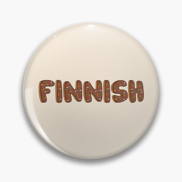 Item preview, Finnish Word Shaped Like Chocolate Donuts  designed and sold by DonutsWords.