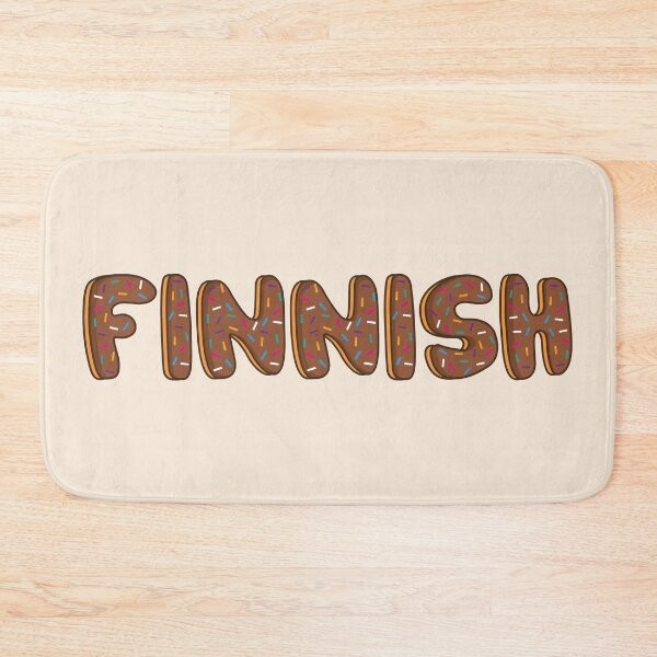 Item preview, Finnish Word Shaped Like Chocolate Donuts  designed and sold by DonutsWords.