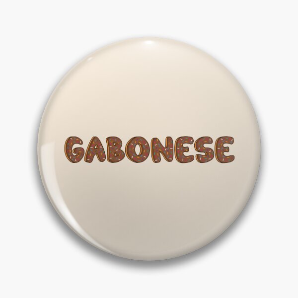 Item preview, Gabonese Word Shaped Like Chocolate Donuts  designed and sold by DonutsWords.