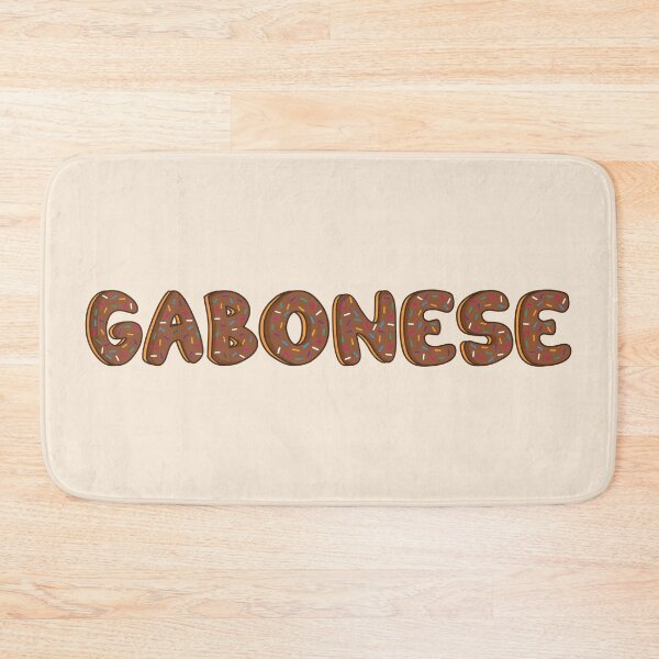 Item preview, Gabonese Word Shaped Like Chocolate Donuts  designed and sold by DonutsWords.