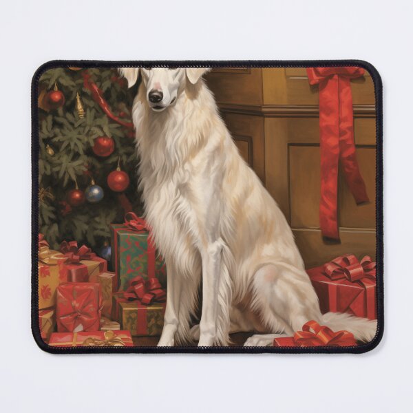 Item preview, Christmas Borzoi Portrait designed and sold by Samuelsboro.
