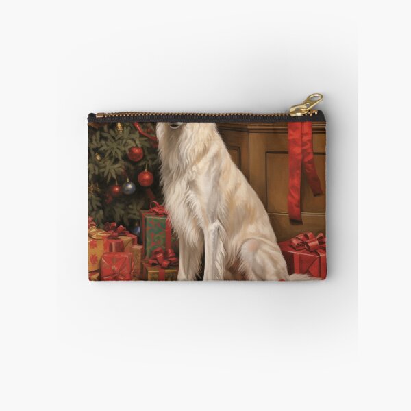 Item preview, Christmas Borzoi Portrait designed and sold by Samuelsboro.