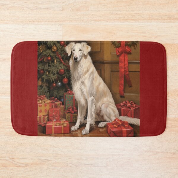 Item preview, Christmas Borzoi Portrait designed and sold by Samuelsboro.