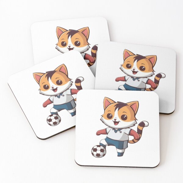Item preview, footballer cat designed and sold by JonysCreativeDesigns.