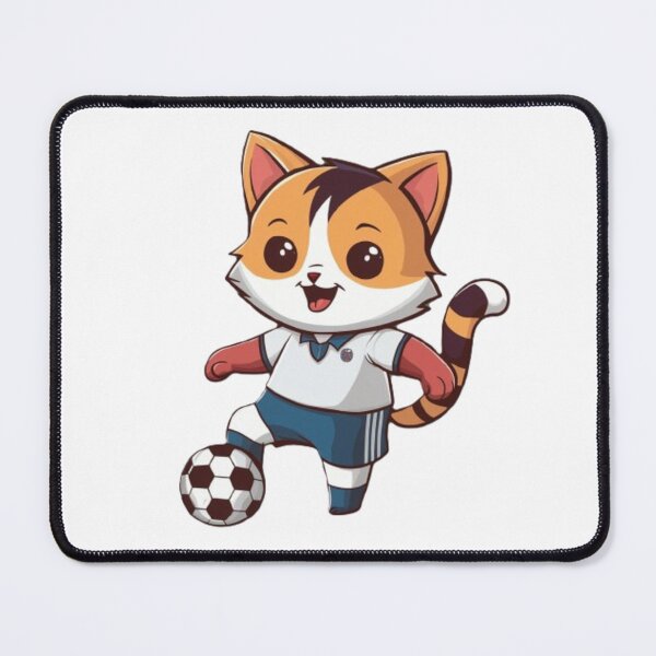 Item preview, footballer cat designed and sold by JonysCreativeDesigns.