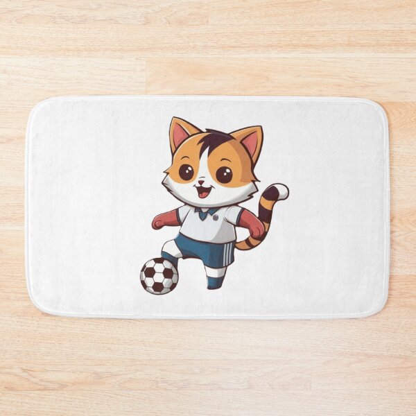 Item preview, footballer cat designed and sold by JonysCreativeDesigns.