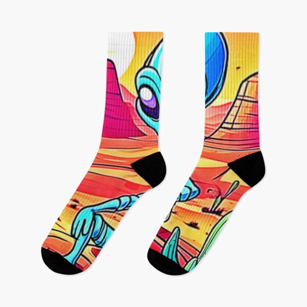 Item preview, Blue Alien Desert Adventure designed and sold by Health And Fitness Posts e-Store.