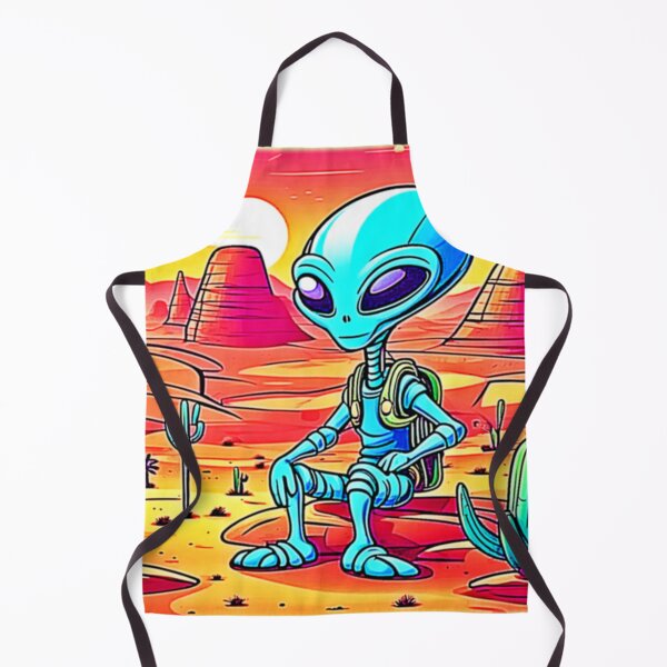 Artikelvorschau, Blaues Alien-Wüstenabenteuer entworfen und verkauft von Health And Fitness Posts e-Store.