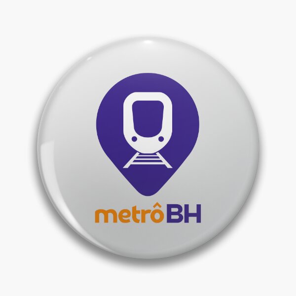 Item preview, Insignia del logotipo del tren del Metro de Belo Horizonte Brasil designed and sold by Maljonic.
