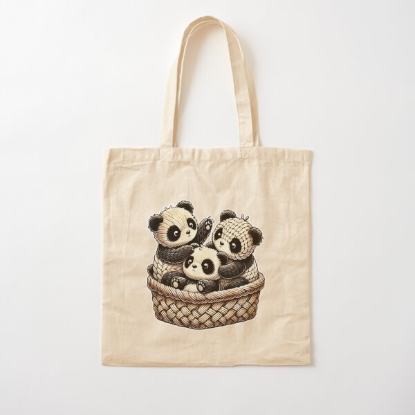 Item preview, Knit Panda Triplets designed and sold by improv-biber.