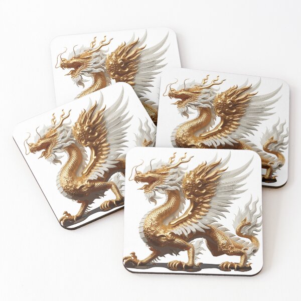 Item preview, Golden Dragon with the Feathered Wings designed and sold by Xsquilax.