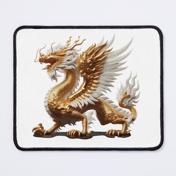 Item preview, Golden Dragon with the Feathered Wings designed and sold by Xsquilax.