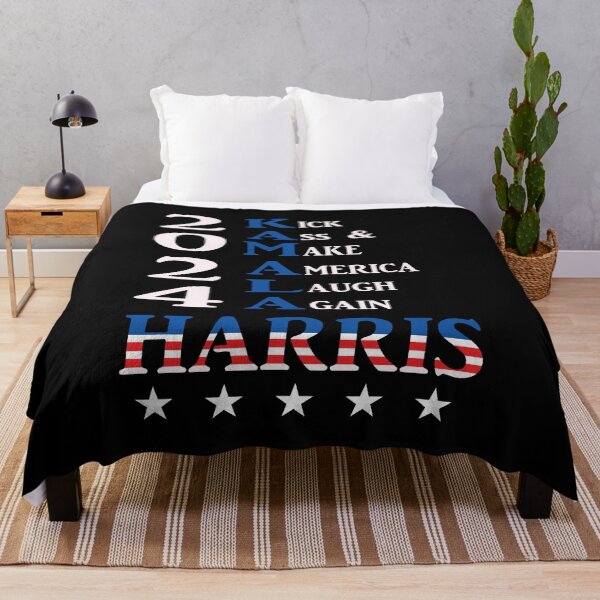 Item preview, Kamala Harris 2024, Kick Ass & Make America Laugh Again designed and sold by StencilMyst ..