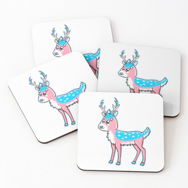 Item preview, Trans Pride Deer (With Antlers) designed and sold by LouiEspoArt.