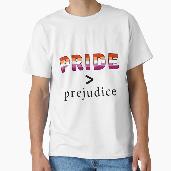 Pride & Prejudice Lesbian flag Classic T-Shirt
